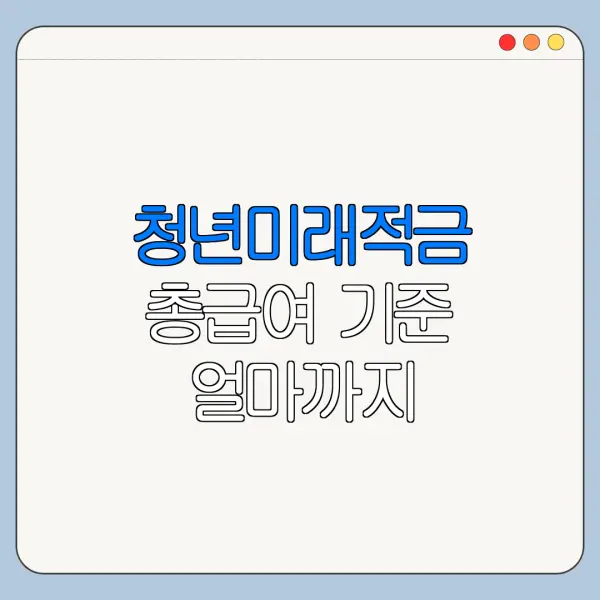 청년미래적금 총급여 기준 얼마까지 가능할까