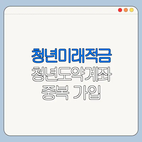 청년미래적금 청년도약계좌 중복 가입 가능할까